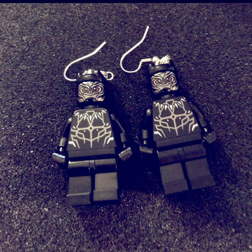 Black panther Lego Earrings